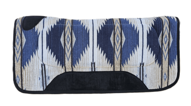 Toprail Equine Saddle Pads Western Blue/Black Toprail Equine Saddle Pad Reinsman Barrel