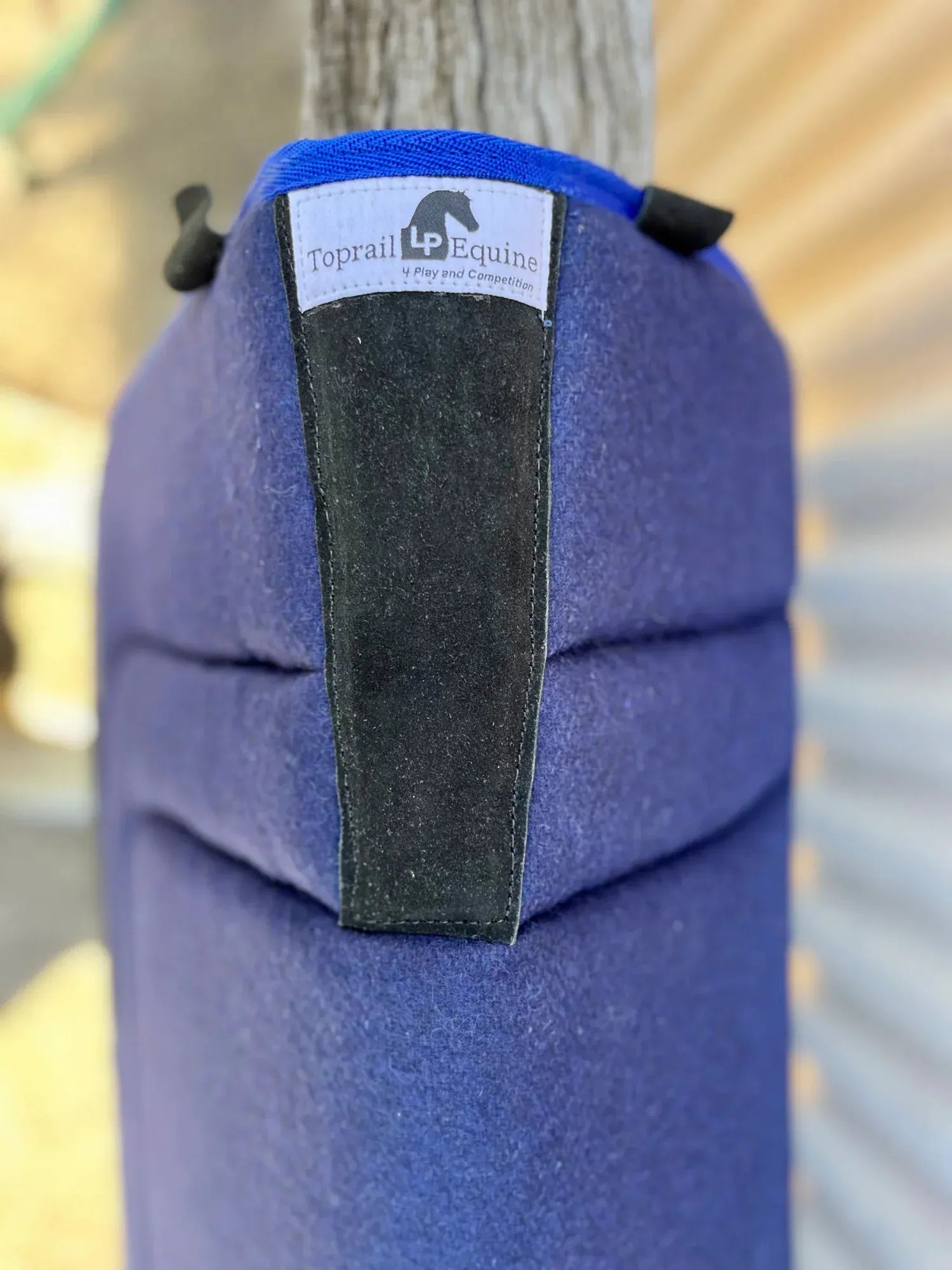 Toprail Equine Saddle Pads Western Blue Toprail Equine Saddlepad Kersey Wool