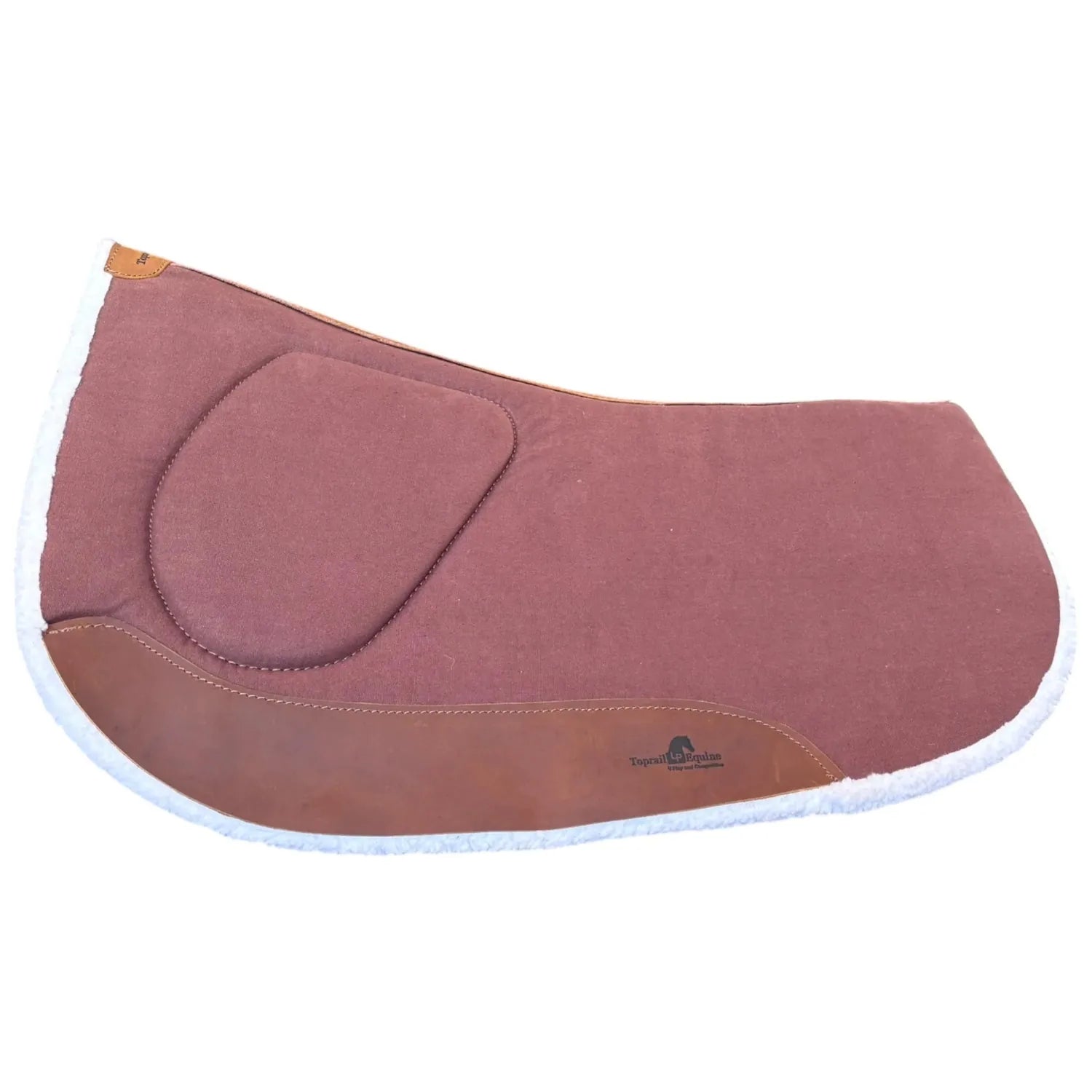 Toprail Equine Saddle Pads Western Brown Toprail Equine Saddle Pad Contoured Emma Webb