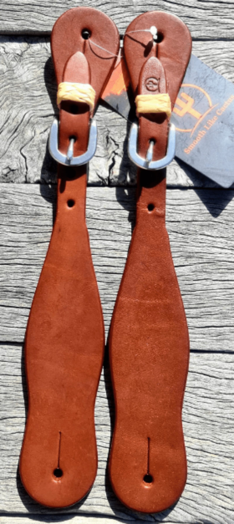 Toprail Equine Spur Straps Toprail Equine Spur Straps with Rawhide Keepers