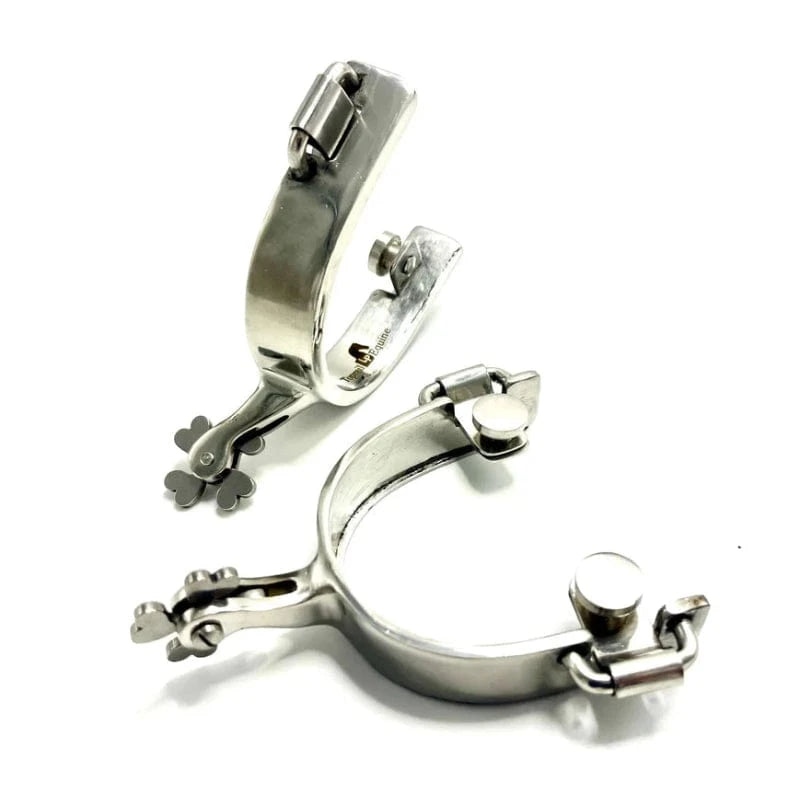Toprail Equine Spurs Toprail Equine Spurs Ladies Short Shank with Heart Rowel