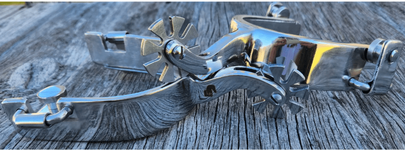 Toprail Equine Spurs Toprail Equine Spurs Stockmans Challenge with Lip