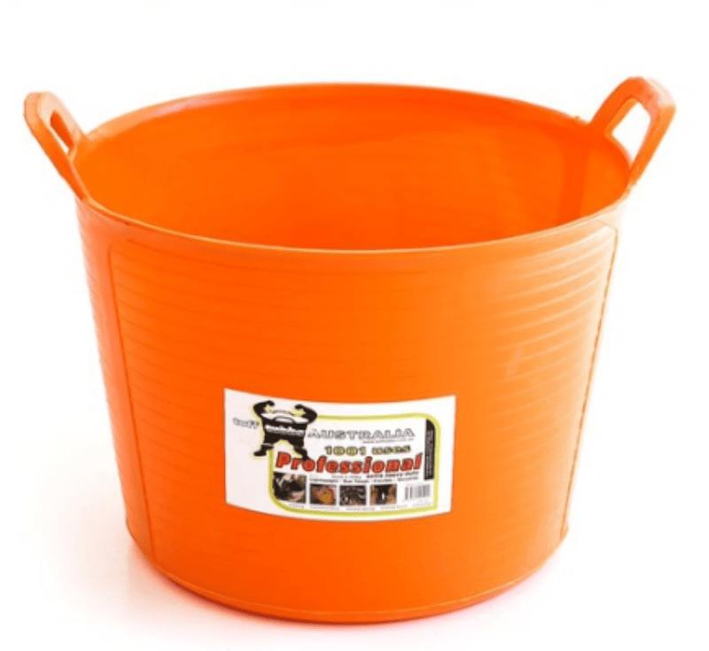 Tuff Tubbs Stable & Tack Room Accessories Orange / 40LT Tuff Tubbs Bucket (LOCAL PICK UP ONLY)