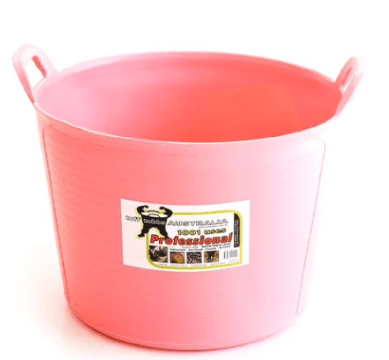 Tuff Tubbs Stable & Tack Room Accessories Pink / 40LT Tuff Tubbs Bucket (LOCAL PICK UP ONLY)