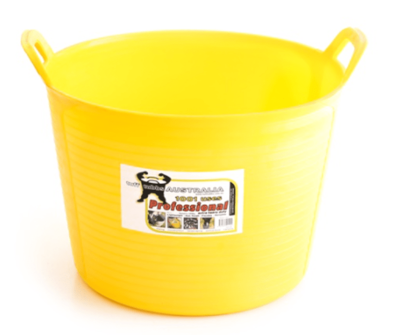 Tuff Tubbs Stable & Tack Room Accessories Yellow / 40LT Tuff Tubbs Bucket (LOCAL PICK UP ONLY)