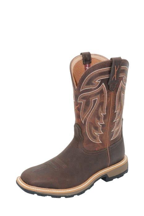 Twisted X Mens Boots - Shoes MEN 8 / Chocolate/Burnt Brown Twisted X Boots Mens 11 Ultralite Work
