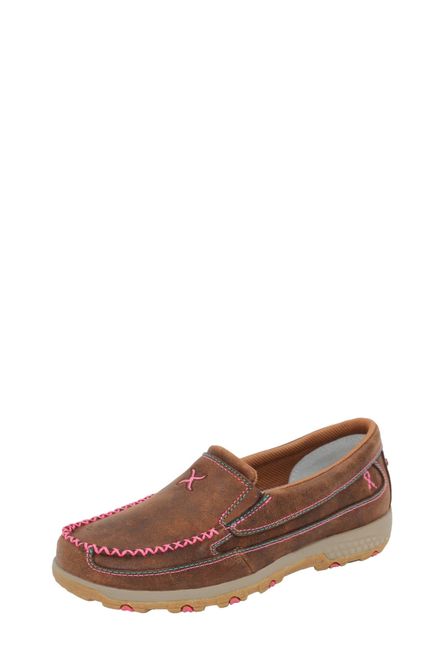 Twisted X Womens Boots - Shoes WMN 6 / Brown/Pink Twisted X Mocs Womens Pink Cell-Stretch