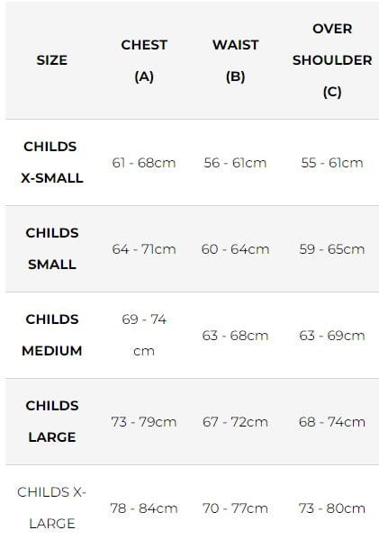 USG Body Protectors USG Fleximotion Body Protector Childs (APP7015)