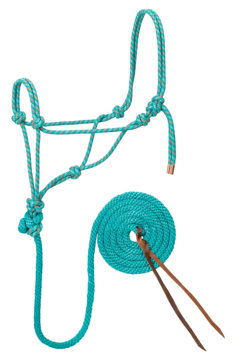 Weaver Halters Teal Weaver Rope Halter and Lead Set (WEA35-7800)