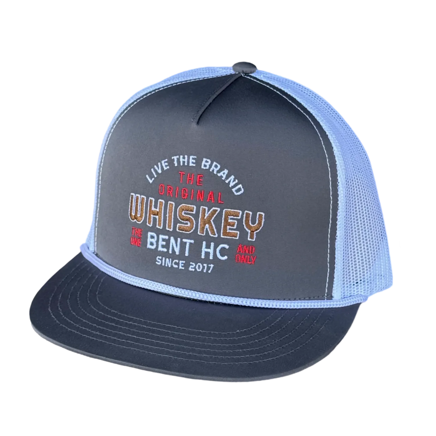 Whiskey Bent Hat Co Caps Gunmetal Whiskey Bent Hat Co Cap Trucker The Straight Gunmetal