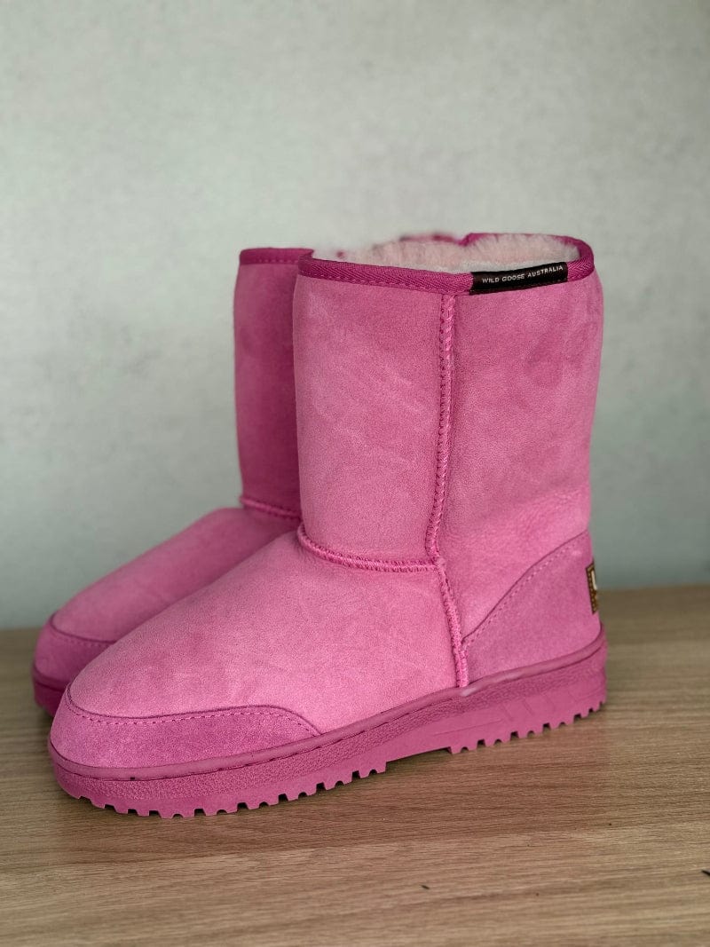 Wild Goose Mens Boots & Shoes ADULT 6 / Pink Wild Goose Australia Ugg Boots Unisex Short