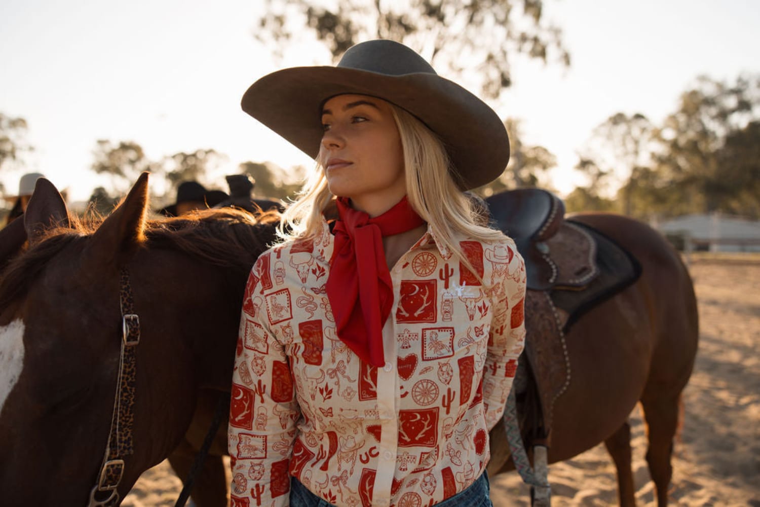 Wild Lace Womens Shirts 08 / Red/White Wild Lace Shirt Womens Heiress Arena