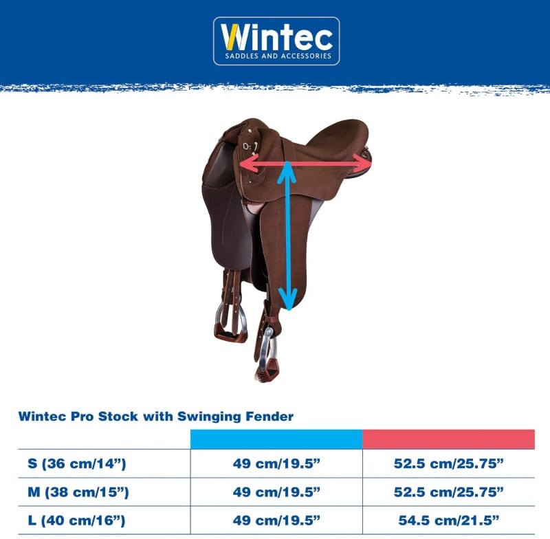 Wintec Saddles Wintec Pro Stock with Swinging Fender (Short) HART
