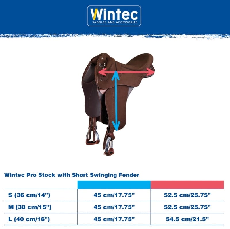 Wintec Saddles Wintec Pro Stock with Swinging Fender (Short) HART