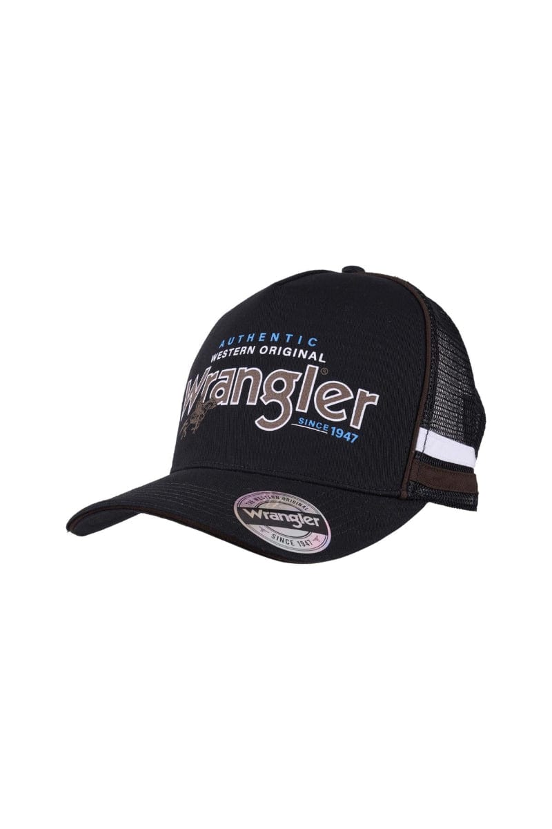Wrangler Caps Black Wrangler Cap Liam HP Trucker