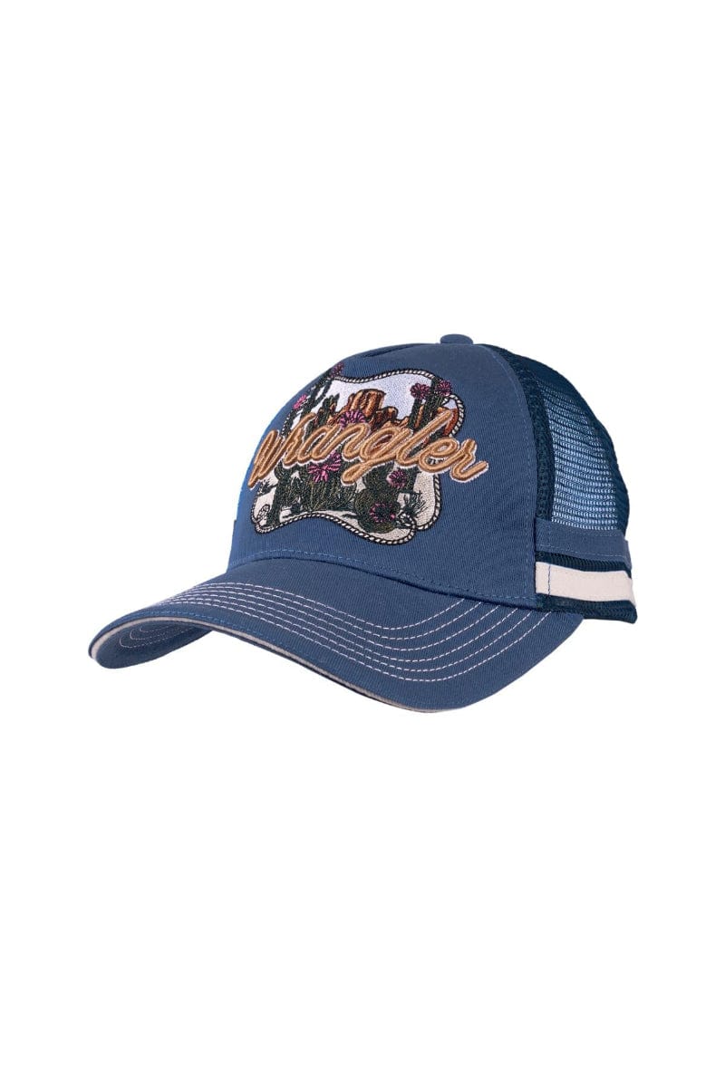 Wrangler Caps Denim Blue Wrangler Cap Loretta Trucker
