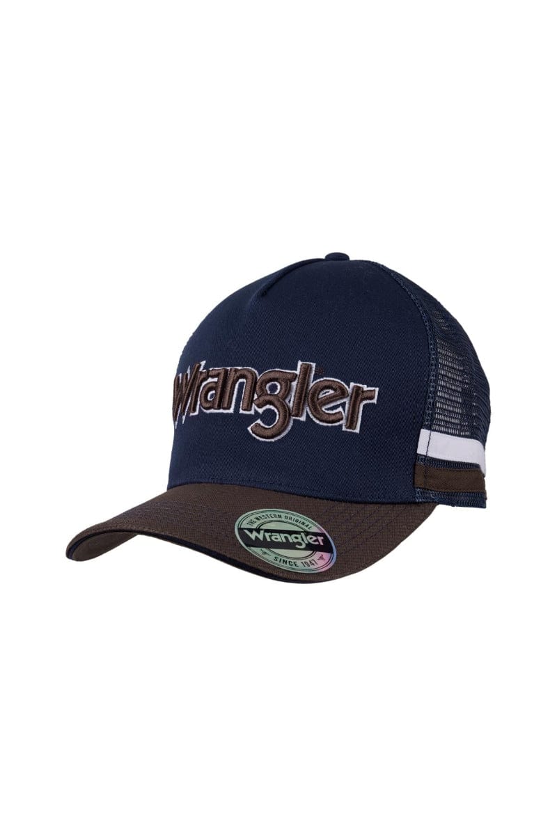 Wrangler Caps Navy/Dark Tan Wrangler Trucker Cap Ralph