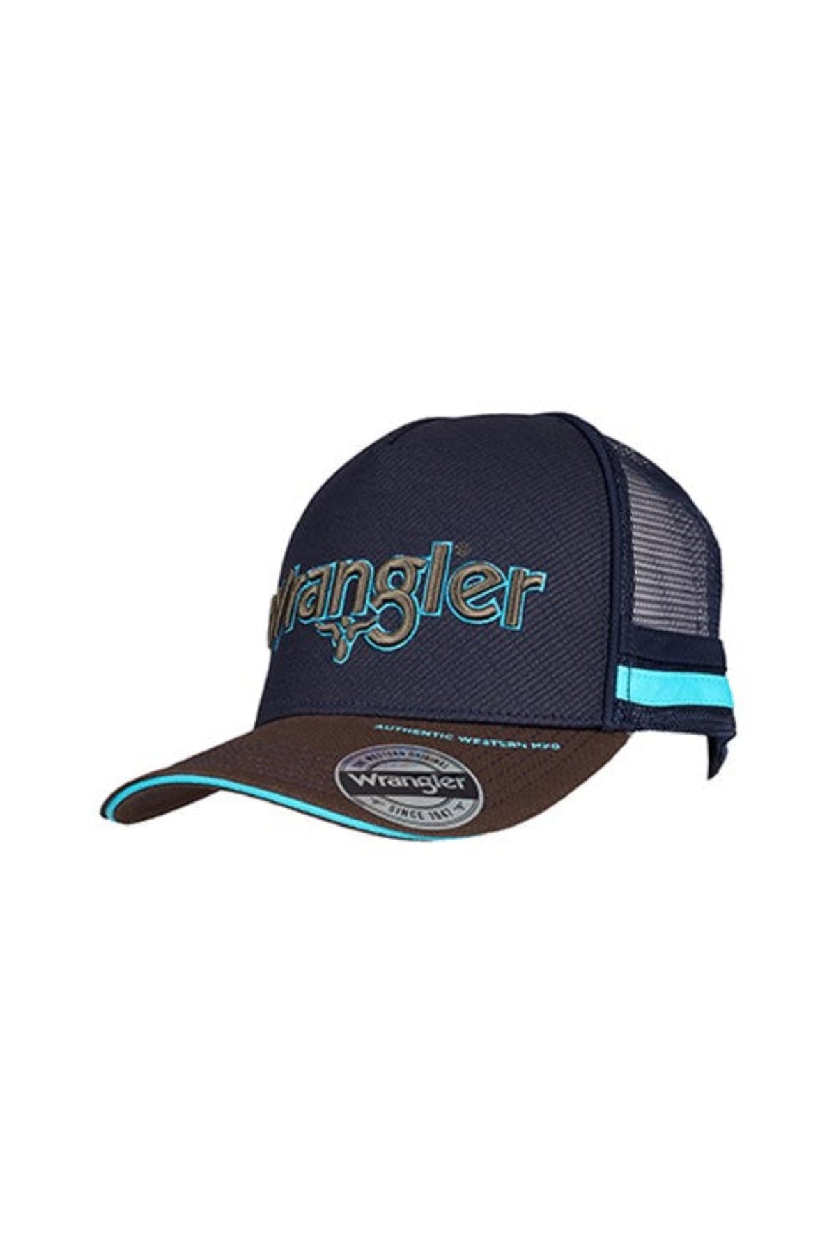 Wrangler Caps Navy/Tan Wrangler Cap Chase HP Trucker