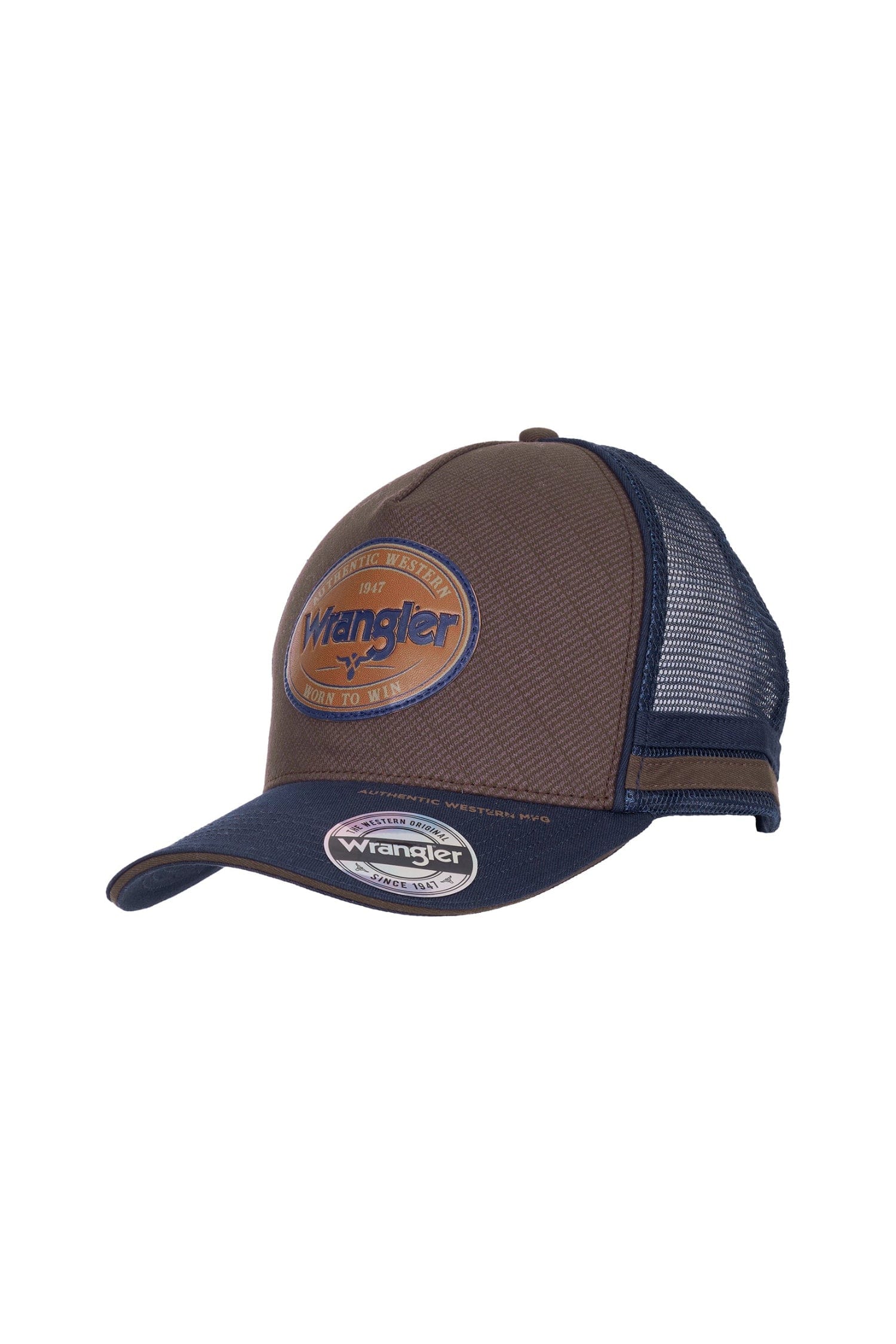 Wrangler Caps Tan/Navy Wrangler Cap Authentic HP Trucker