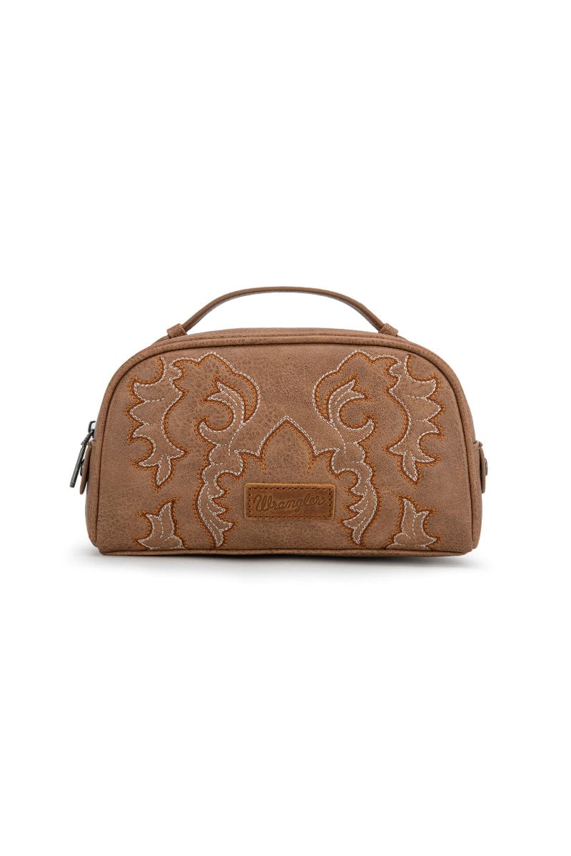 Wrangler Gifts & Homewares Camel Wrangler Cosmetic Bag Embroidered
