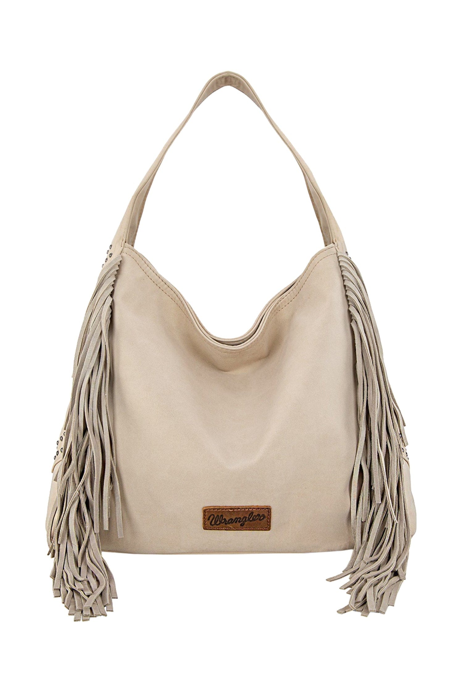 Wrangler Handbags - Wallets Beige Wrangler Handbag Shiloh Fringe Studded