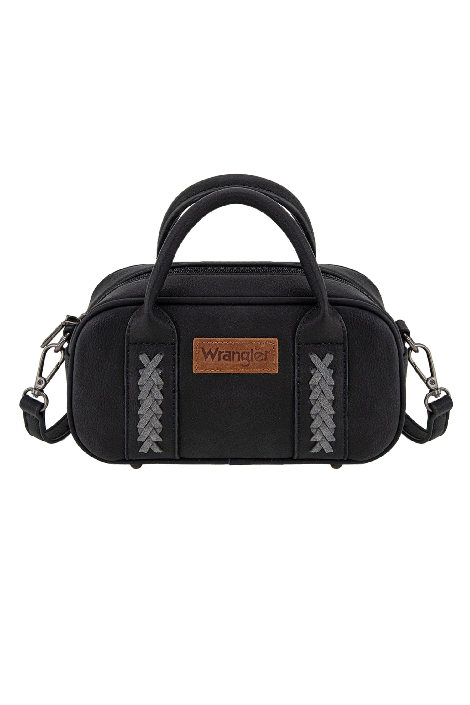 Wrangler Handbags - Wallets Black Wrangler Handbag Whipstitch Mini Crossbody