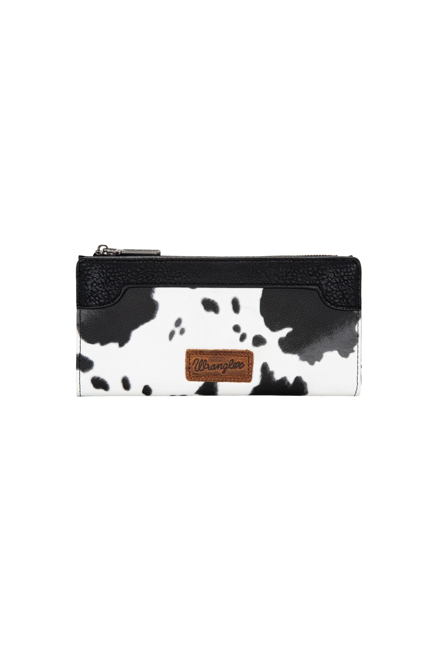 Wrangler Handbags - Wallets Black Wrangler Wallet Cow Print Slim
