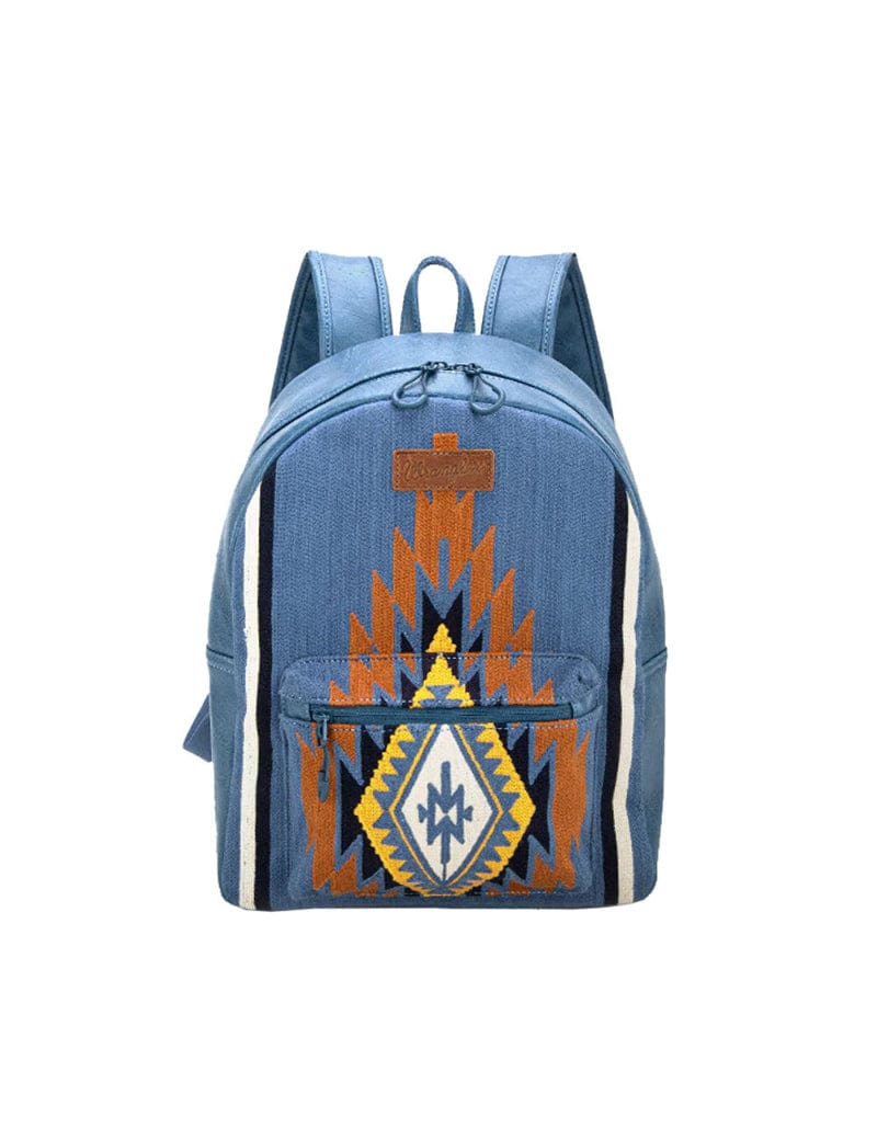 Wrangler Handbags & Wallets Blue Wrangler Backpack Maya Aztec
