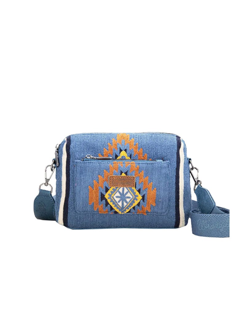 Wrangler Handbags & Wallets Blue Wrangler Handbag Maya Aztec Crossbody