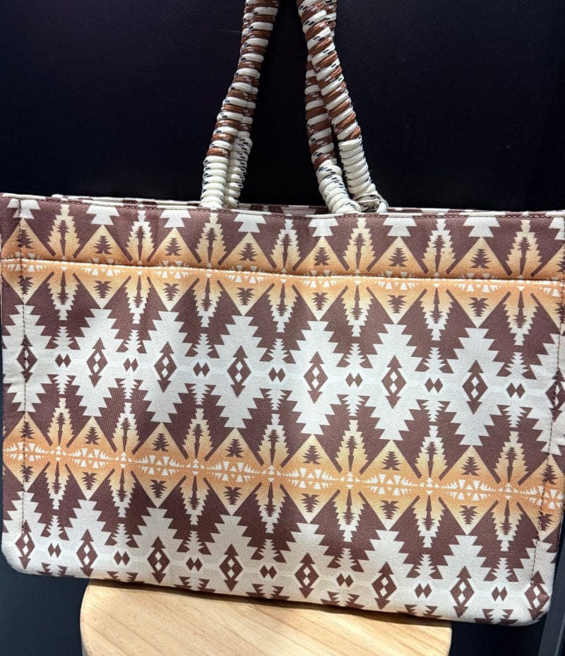 Wrangler Handbags - Wallets Coffee Wrangler Tote Bag Southwestern Oversized