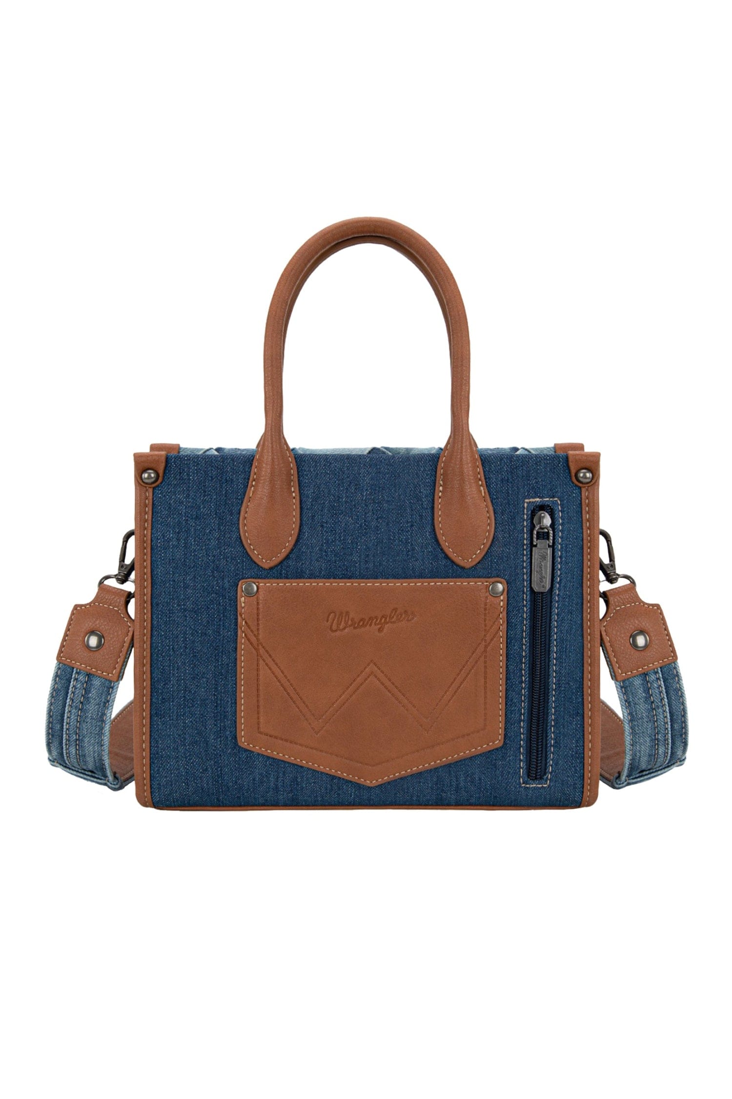 Wrangler Handbags - Wallets Denim Wrangler Handbag Denim Patchwork Crossbody