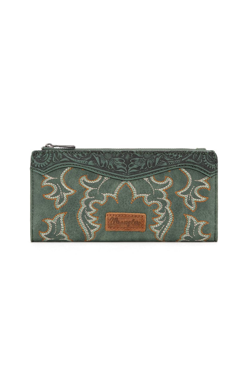 Wrangler Handbags & Wallets Sage Wrangler Wallet Emboidered