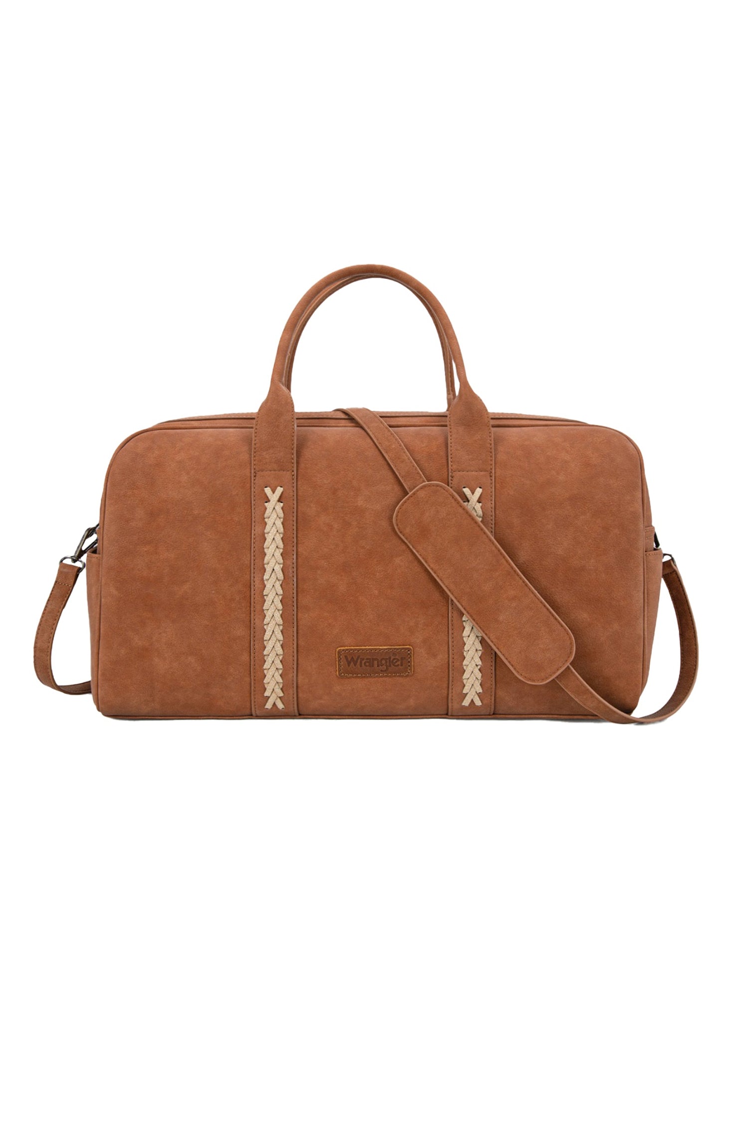 Wrangler Handbags - Wallets Tan Wrangler Duffle Bag Whipstitch