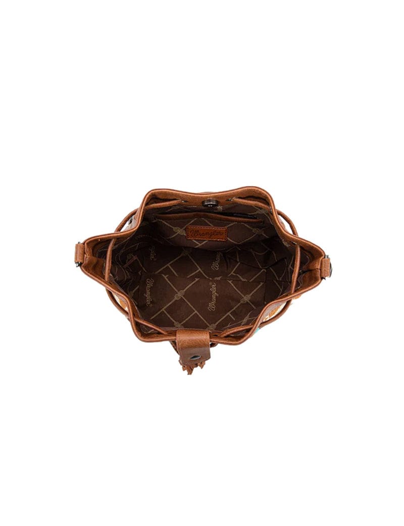 Wrangler Handbags & Wallets Tan Wrangler Handbag Maya Aztec Bucket