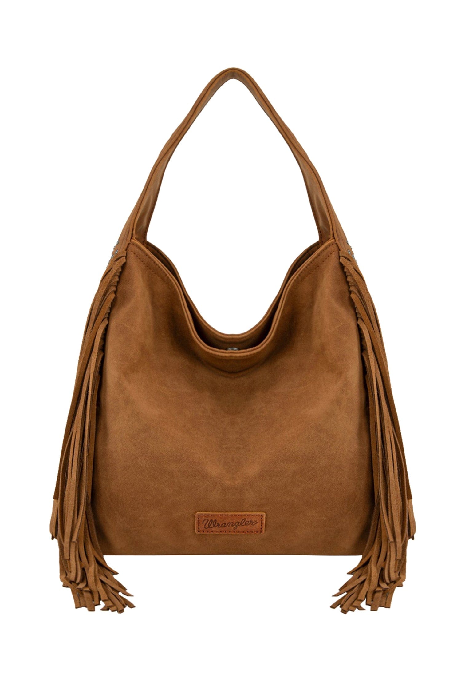 Wrangler Handbags - Wallets Tan Wrangler Handbag Shiloh Fringe Studded