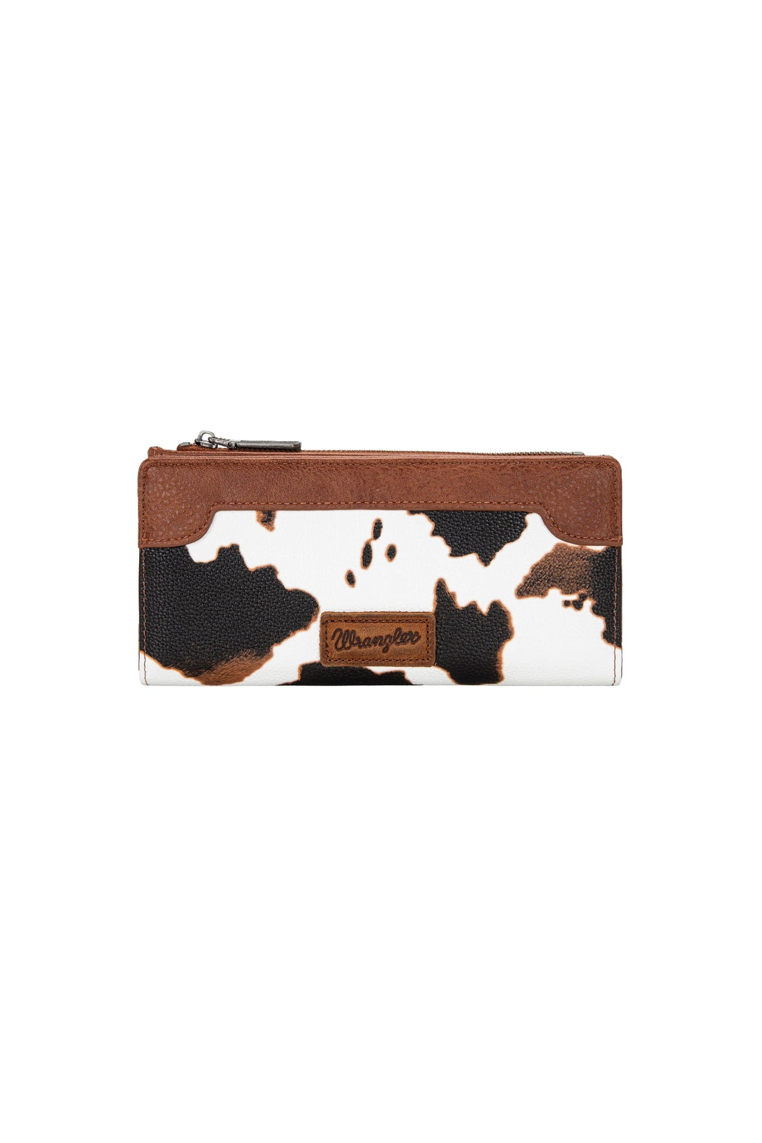 Wrangler Handbags - Wallets Tan Wrangler Wallet Cow Print Slim