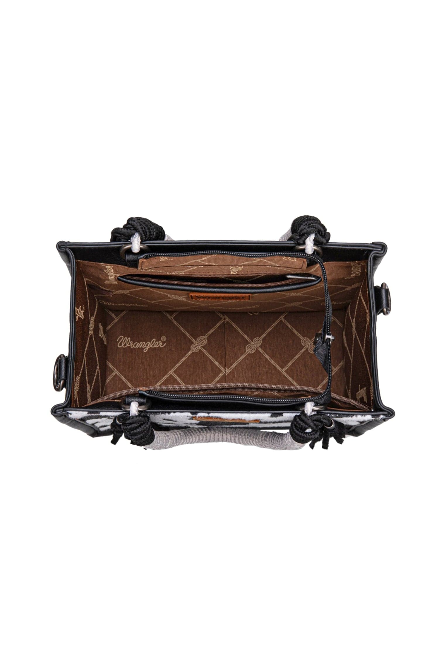 Wrangler Handbags - Wallets Wrangler Handbag Cow Print Tassel Crossbody