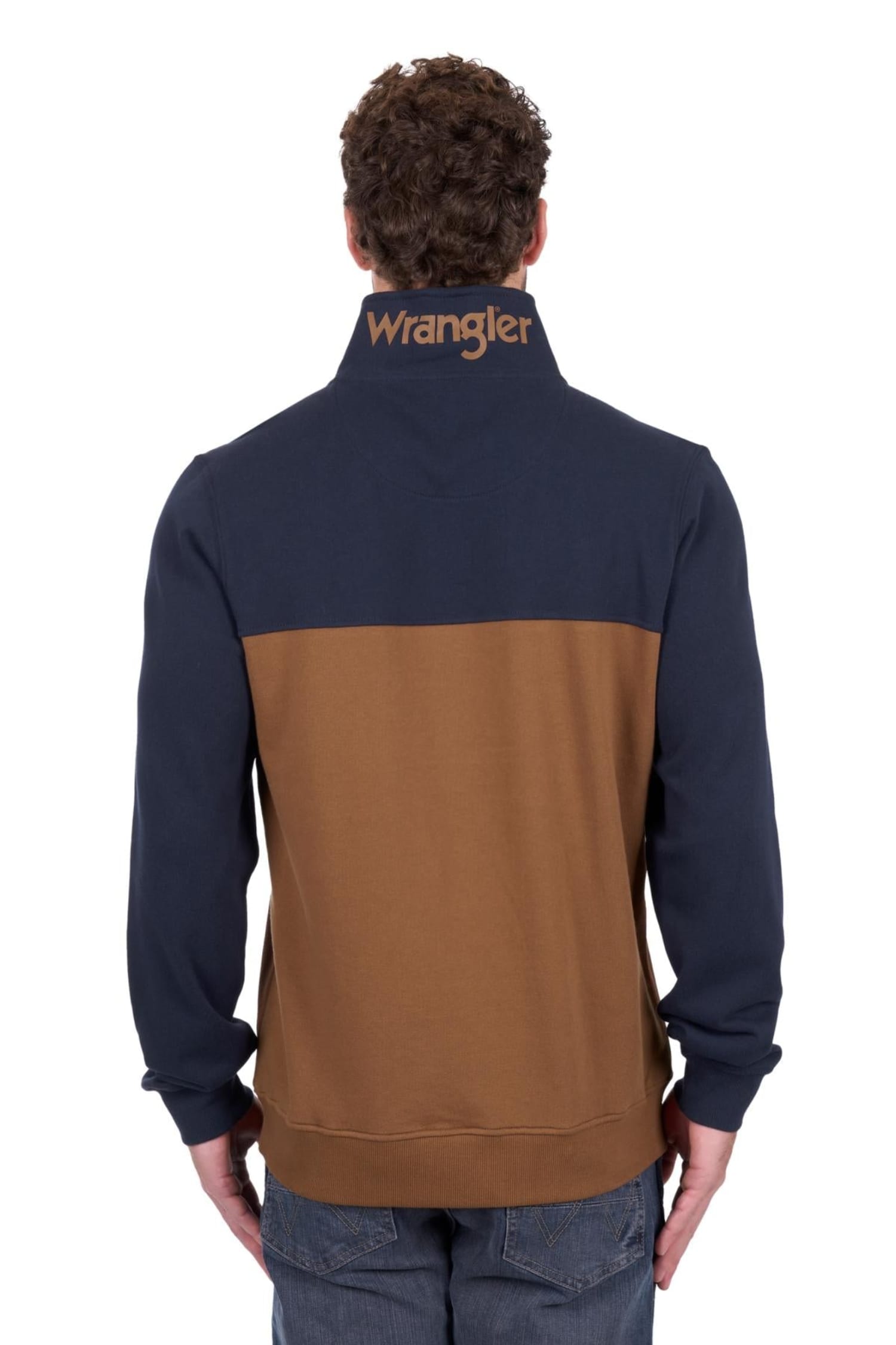 Wrangler Mens Jumpers- Jackets - Vests Wrangler Jumper Mens Steve 1/4 Zip