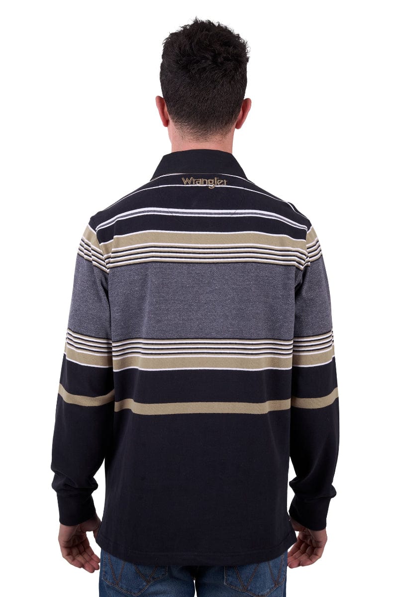 Wrangler Mens Jumpers, Jackets & Vests Wrangler Rugby Mens Luke