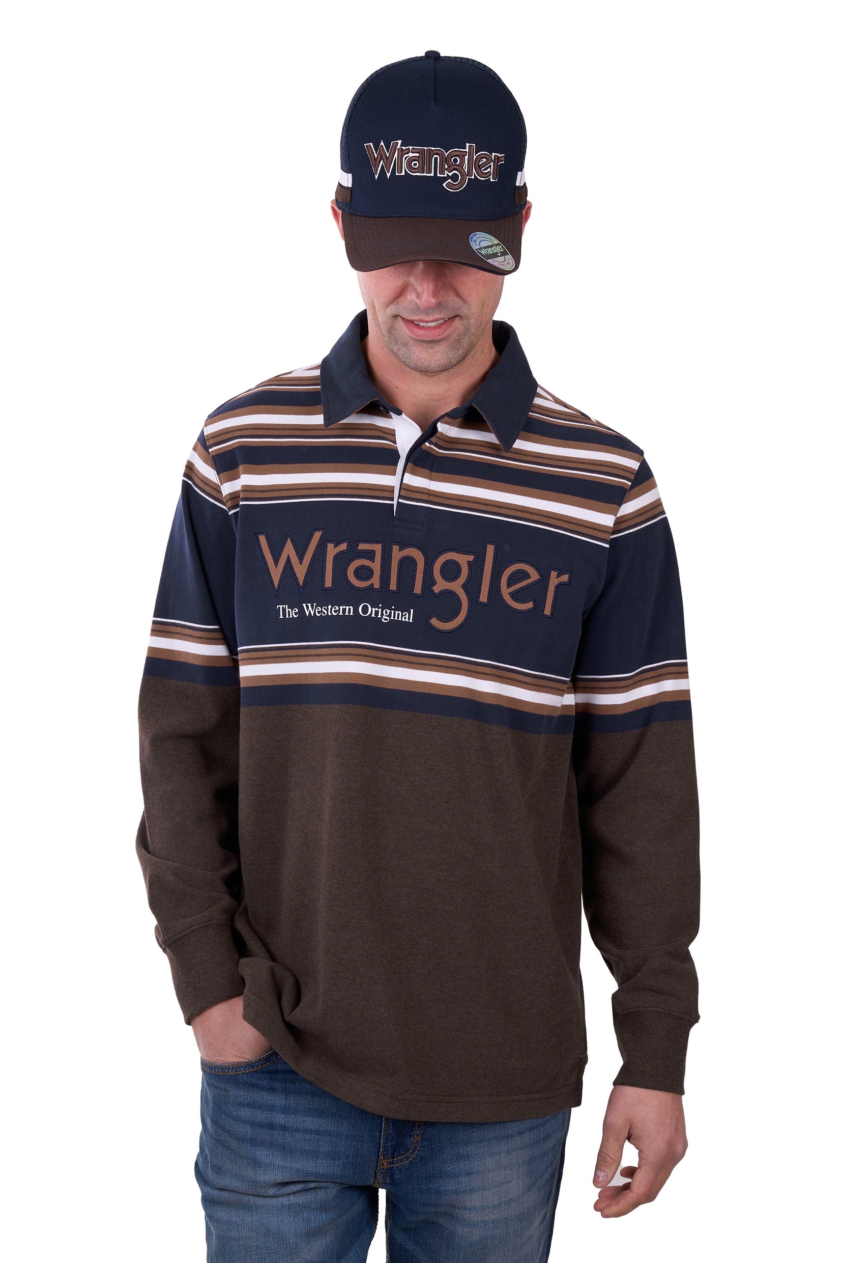 Wrangler Mens Jumpers- Jackets - Vests Wrangler Rugby Mens Nico