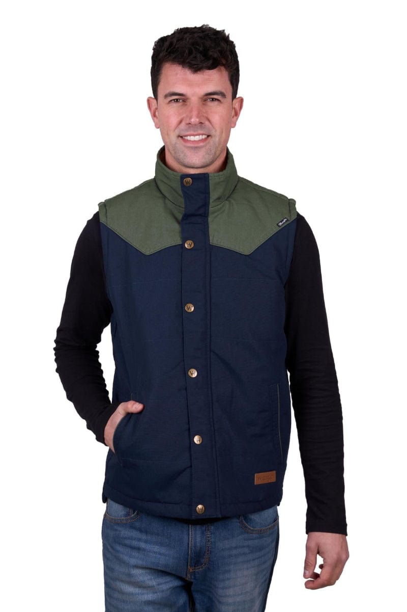 Wrangler Mens Jumpers, Jackets & Vests Wrangler Vest Mens Andrew