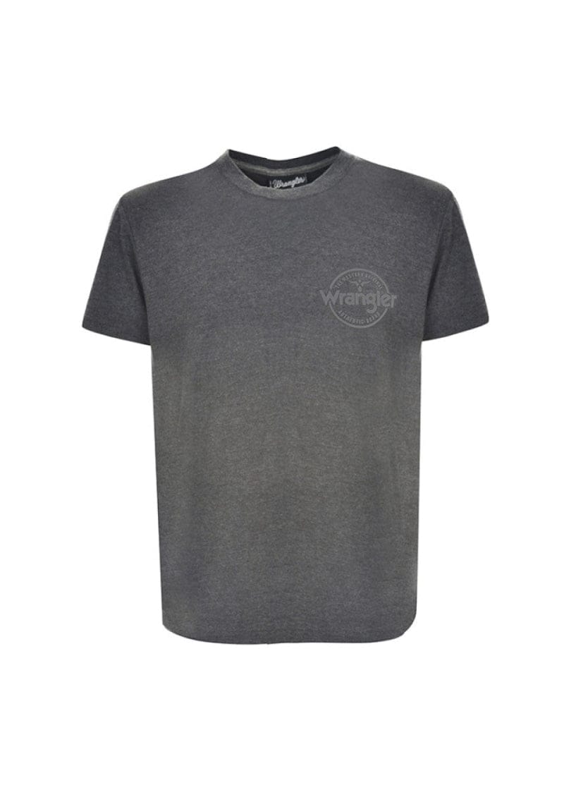 Wrangler Mens Shirts M / Charcoal Marle Wrangler Tee Mens Angus