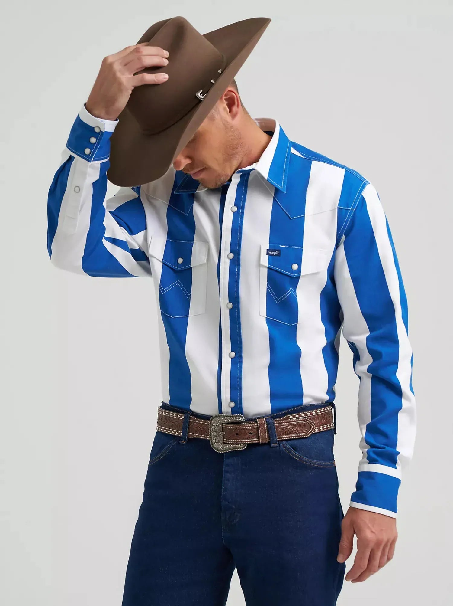 Wrangler Mens Shirts Wrangler Shirt Mens Classic Fit Stripe