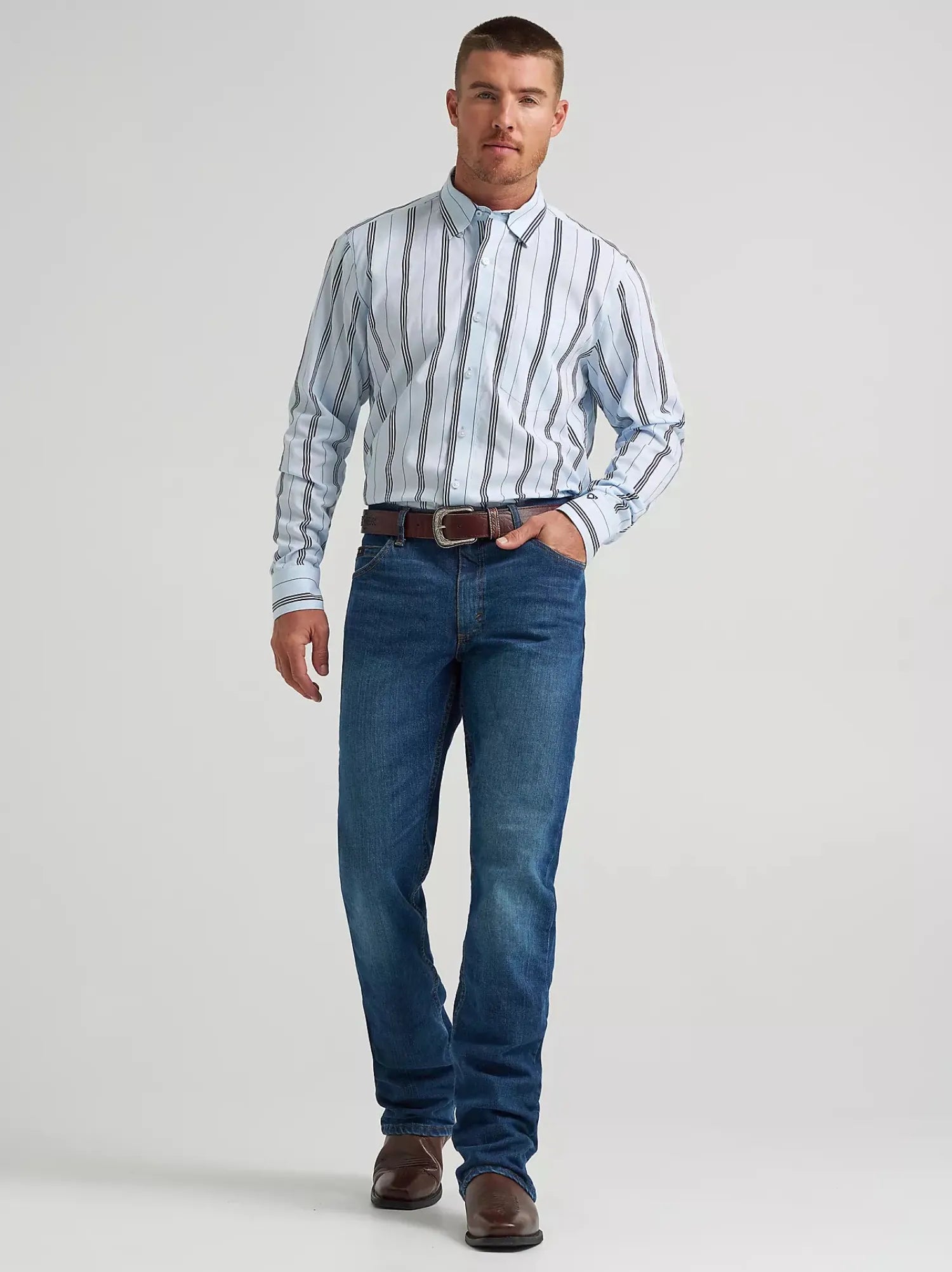 Wrangler Mens Shirts Wrangler Shirt Mens Cody Johnson Stripe