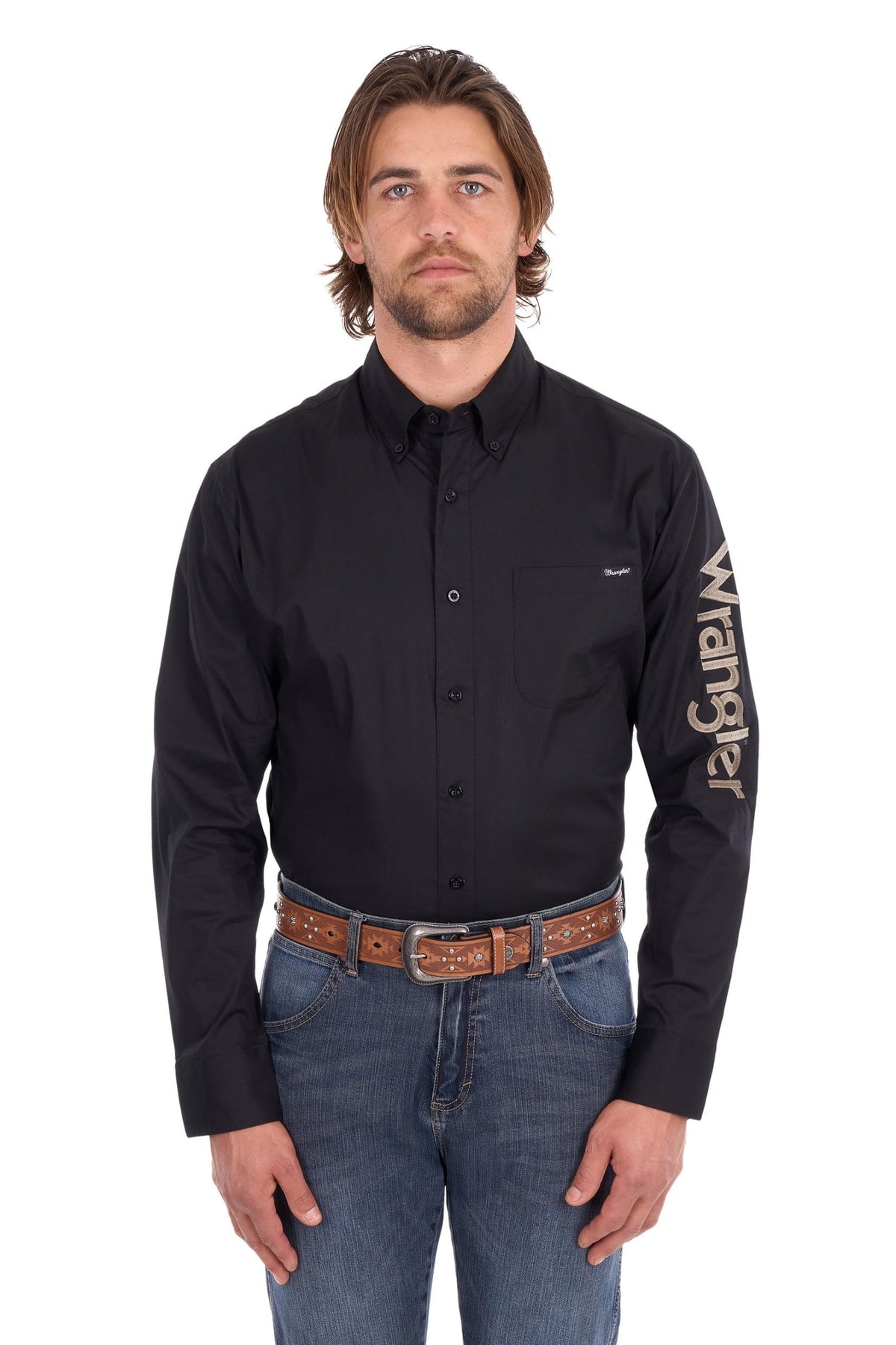 Wrangler Mens Shirts Wrangler Shirt Mens Flex Logo