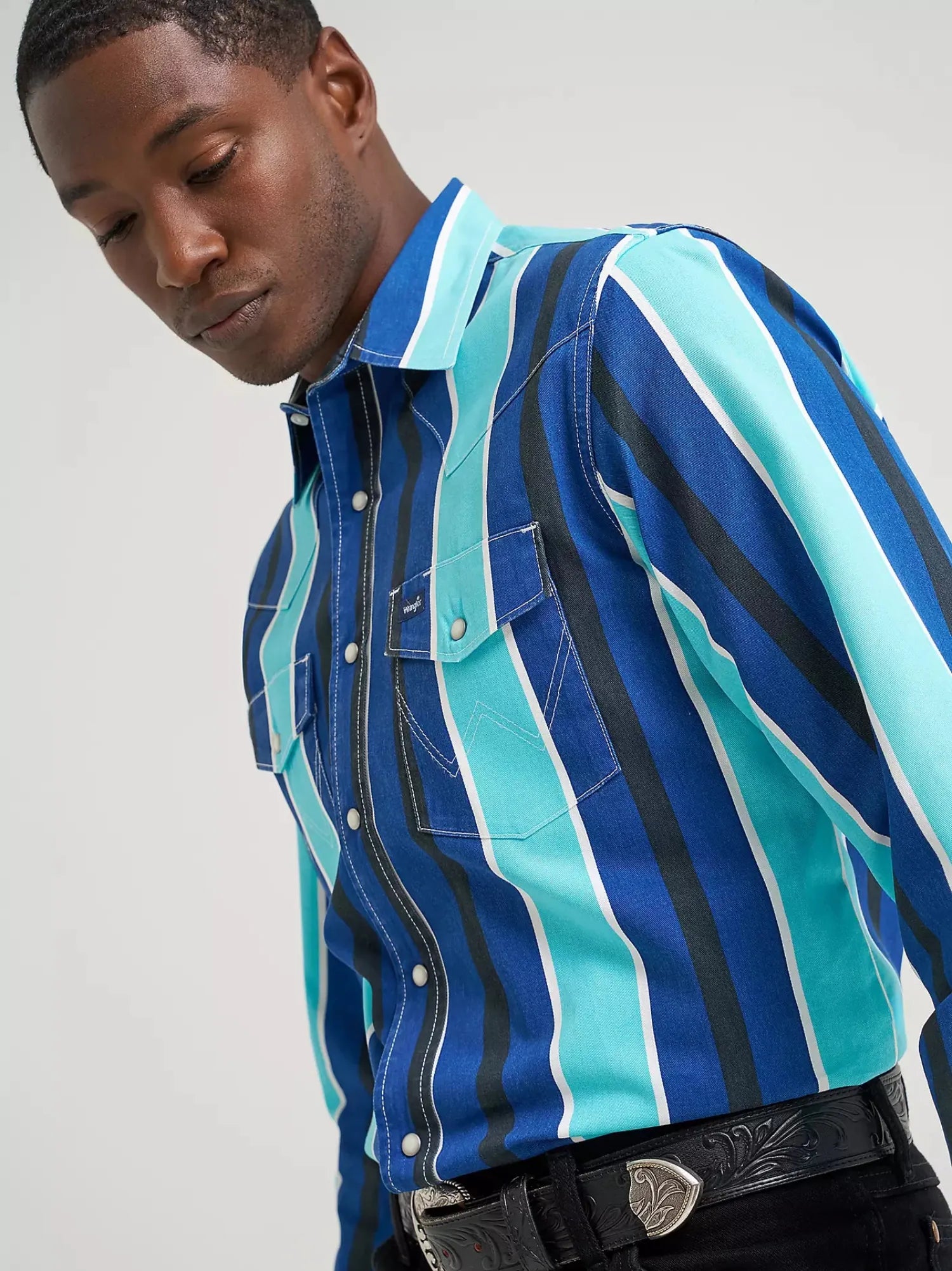 Wrangler Mens Shirts Wrangler Shirt Mens Multi Stripe Vint