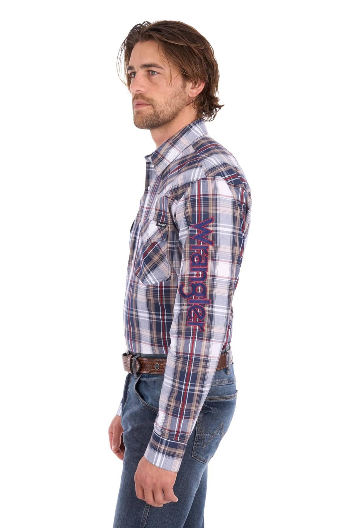 Wrangler Mens Shirts Wrangler Shirt Mens Shaun Logo