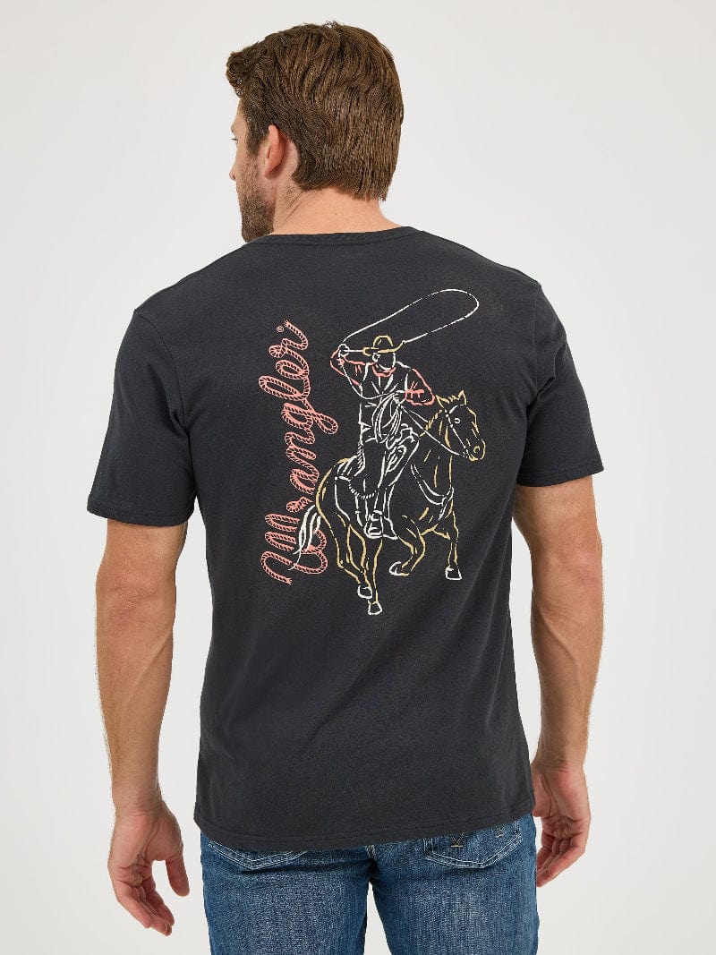 Wrangler Mens Shirts Wrangler Tee Mens Logo Lasso