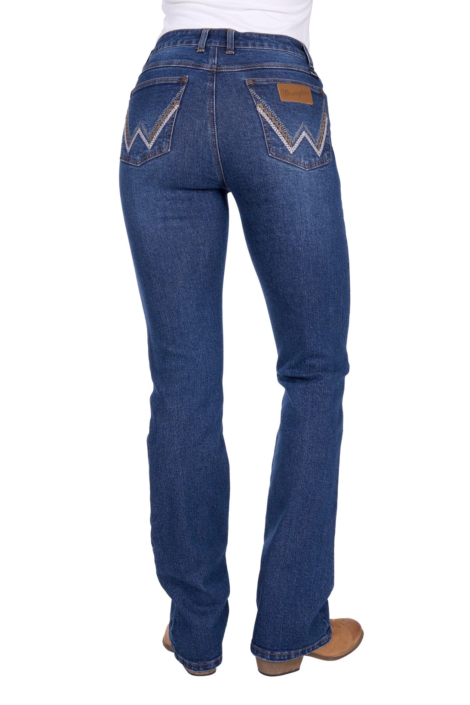Wrangler Womens Jeans 01x34 / Wild Indigo Wrangler Jeans Womens Laura High Rise Bootcut