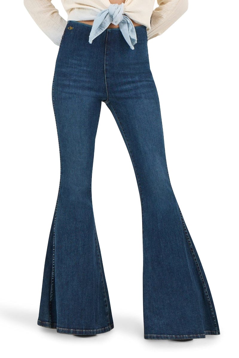 Wrangler Womens Jeans Wrangler Jeans Womens Lainey Wilson Pull-on Bell Bottoms